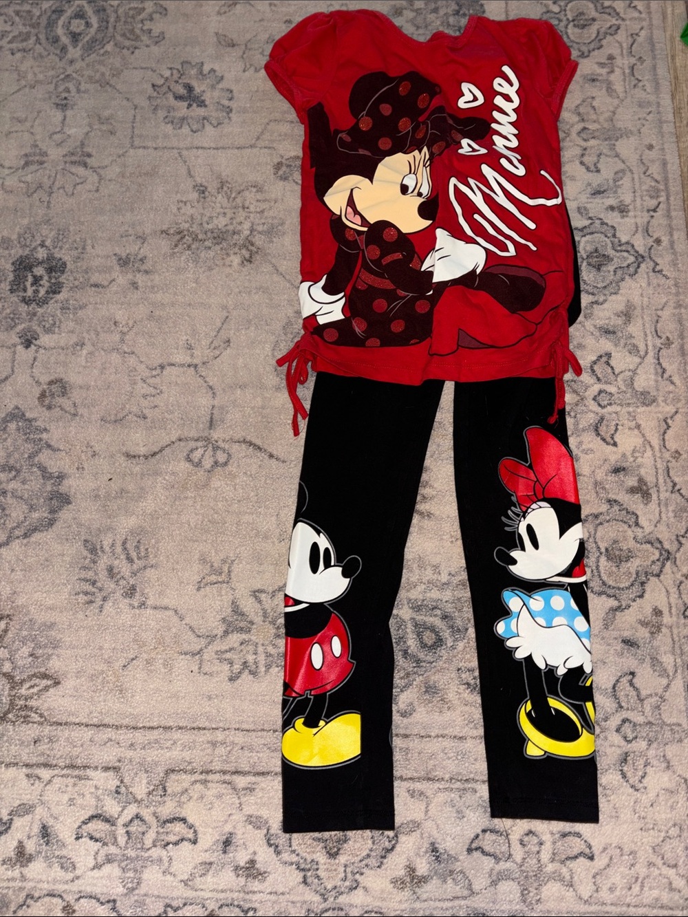 Disney Red Minnie & Mickey Matching Set - Red, Black, Yellow, Blue, White